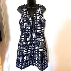 Madewell Midnight Dress in Brushstroke Plaid Style E4900 Size 8 Sleeveless